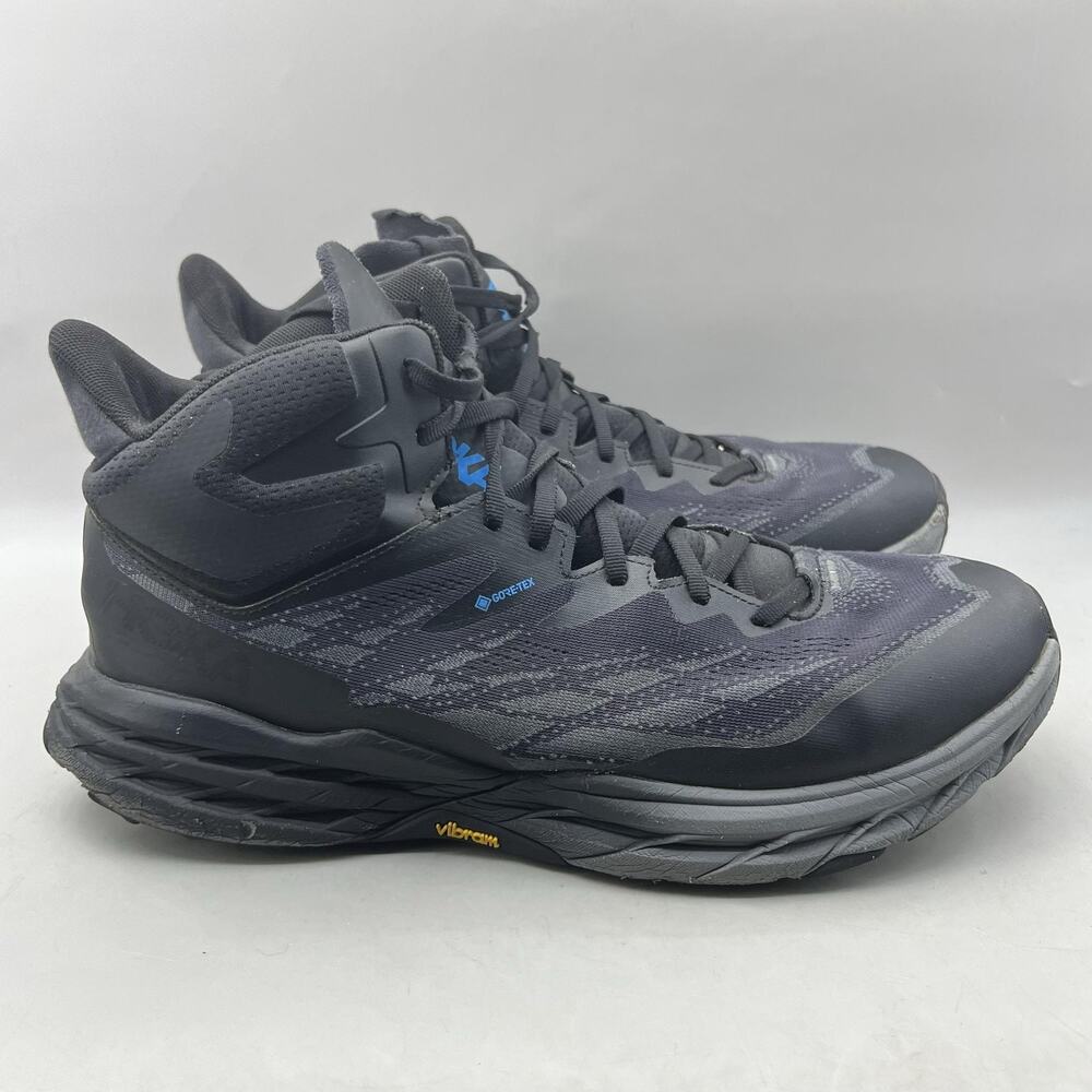 Hoka One One Speedgoat 5 Mid GTX Shoes Men Size 14 D Black Gore-Tex Sneakers